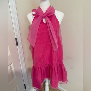 TCEC Fuchsia Halter Dress with Bow